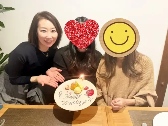 結婚相談所 ザベストマリアージュ「ご紹介いただいたお母様と一緒にご成婚お祝い会を開催♡」- 2