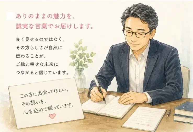 ゆう　マトリモーニオ「推薦文に込める、仲人としての想い」- 4