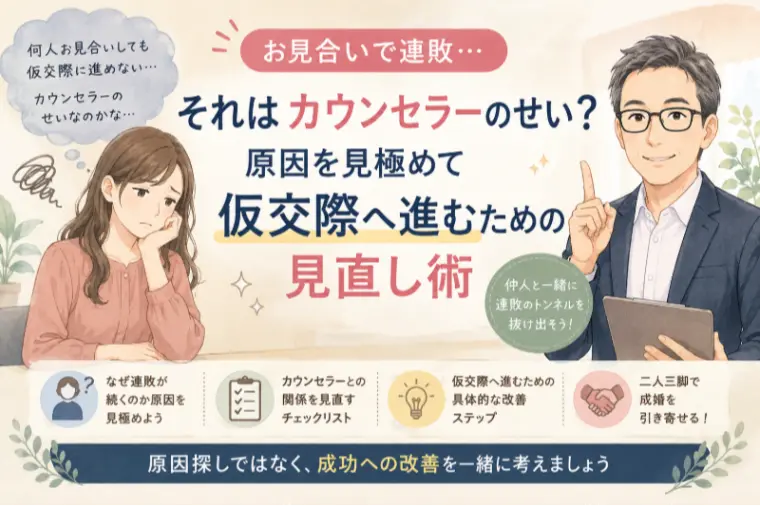 お見合いで連敗が続く本当の理由とは