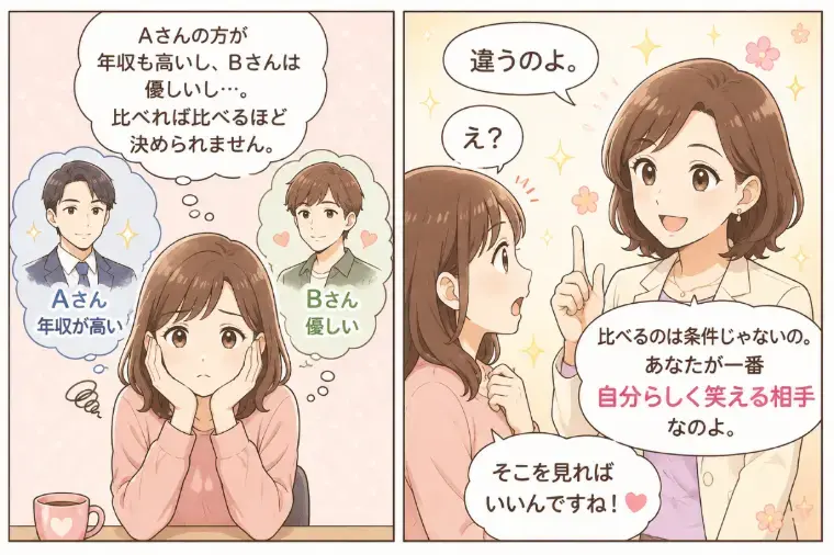 Kotopuro（寿プロデュース）「【辛口婚活】💛比べる相手を間違えると結婚できない」- 2