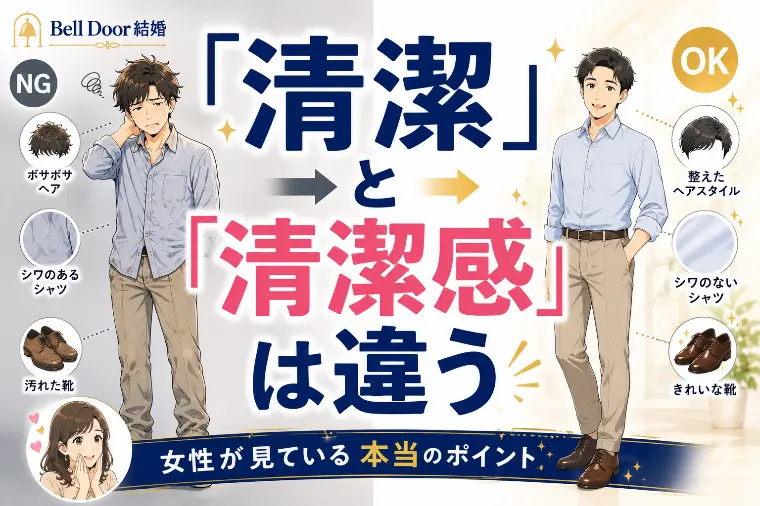 【婚活】清潔感って何？女性が見ている本当のポイント