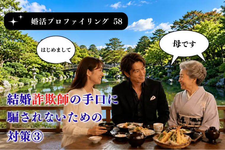 結婚詐欺師の手口に騙されないための対策③【婚プロ58】
