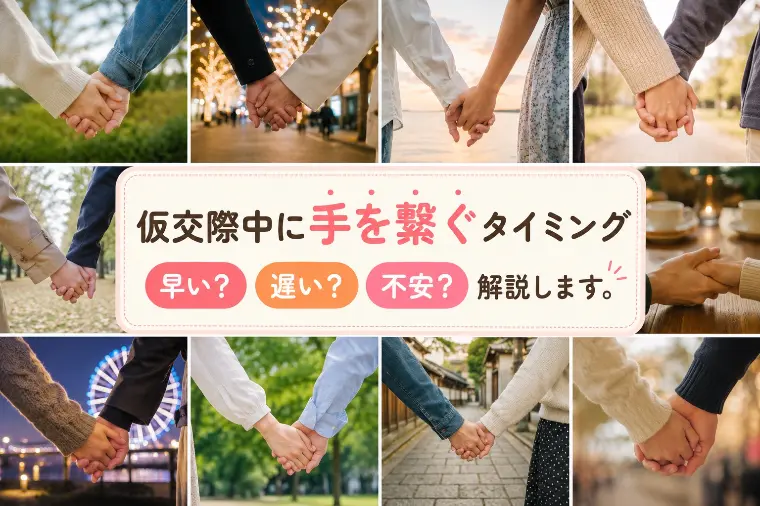 仮交際で手を繋ぐのは何回目？