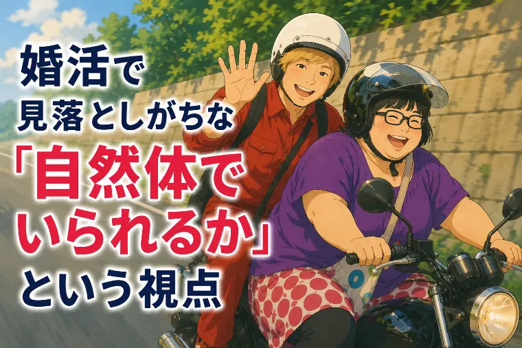 婚活で見落としがちな「自然体でいられるか」という視点
