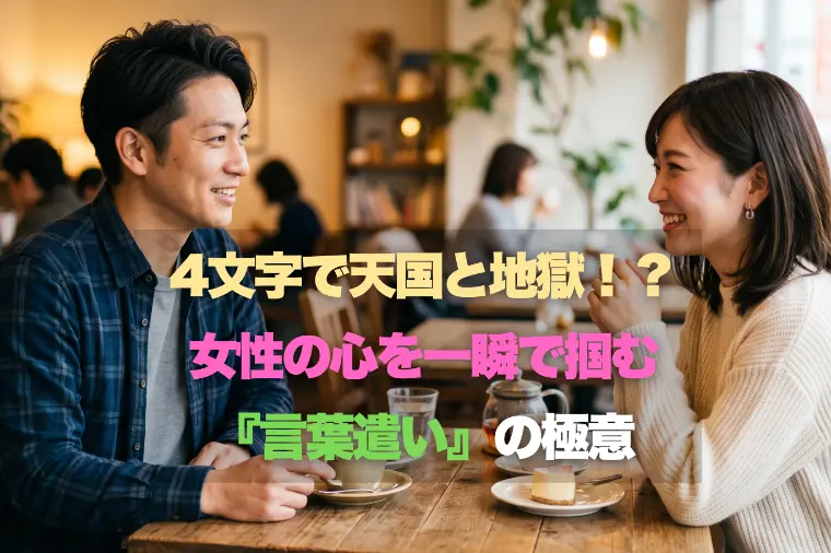 たった4文字で天国と地獄！女心を一瞬で掴む言葉遣いの極意