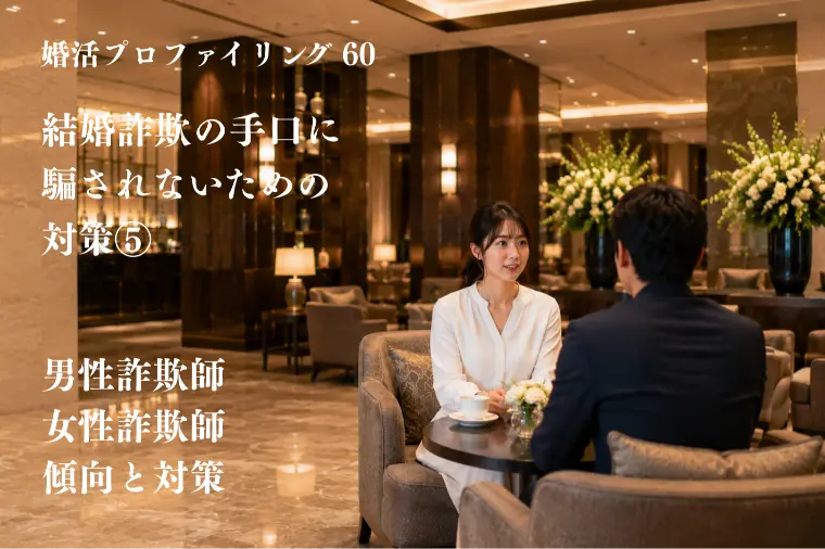 結婚詐欺の手口に騙されないための対策⑤【婚プロ60】