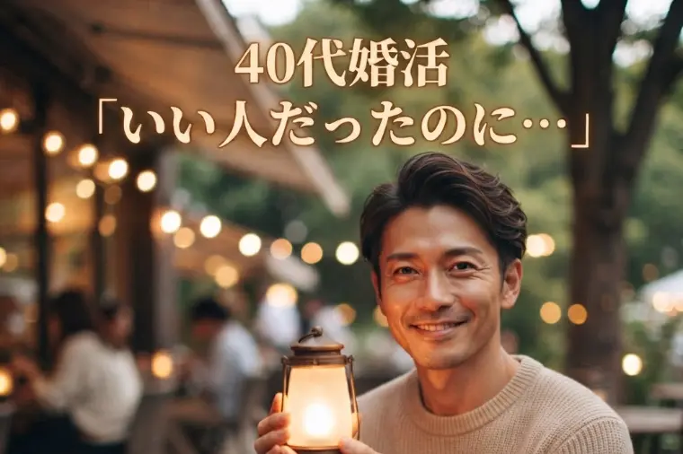 40代婚活「いい人だったのに」