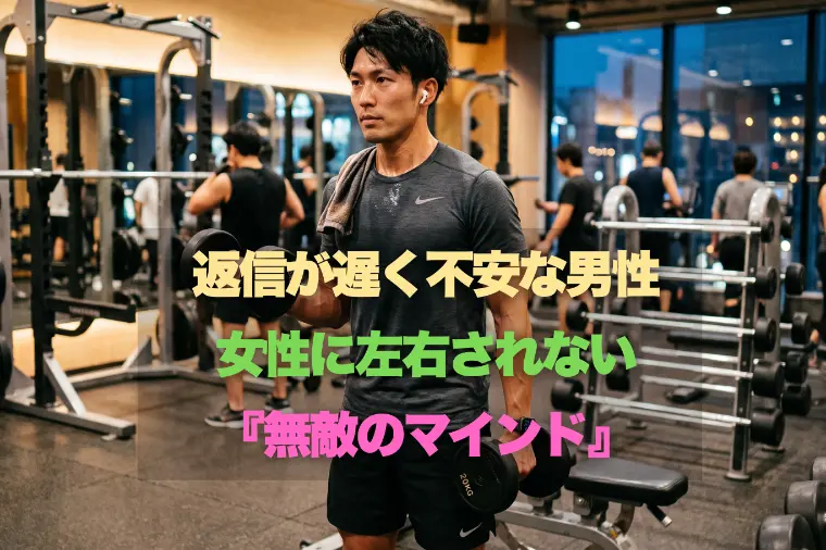 返信が遅く不安な男性 女性に左右されない 無敵のマインド