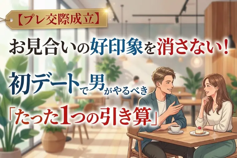 【交際成立】初デートで男がやるべき「たった1つの引き算」