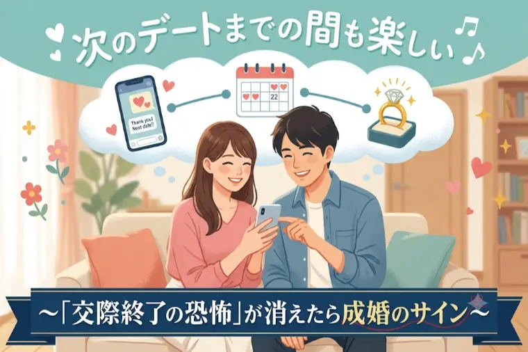 次のデートまでの間も楽しい～交際終了の恐怖が消えたら成婚