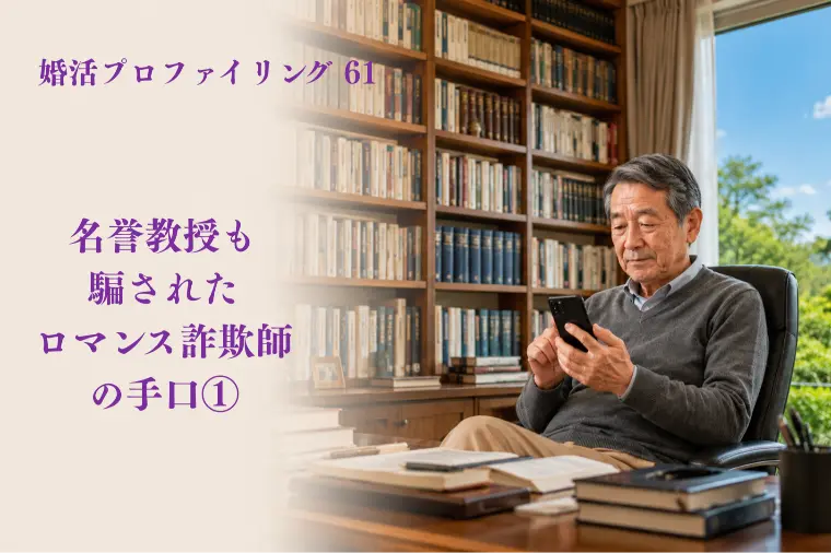 名誉教授も騙されたロマンス詐欺師の手口①【婚プロ61】