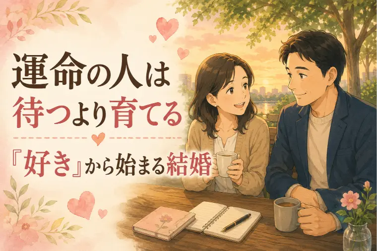 運命の人は待つより育てる。「好き」から始まる結婚の話