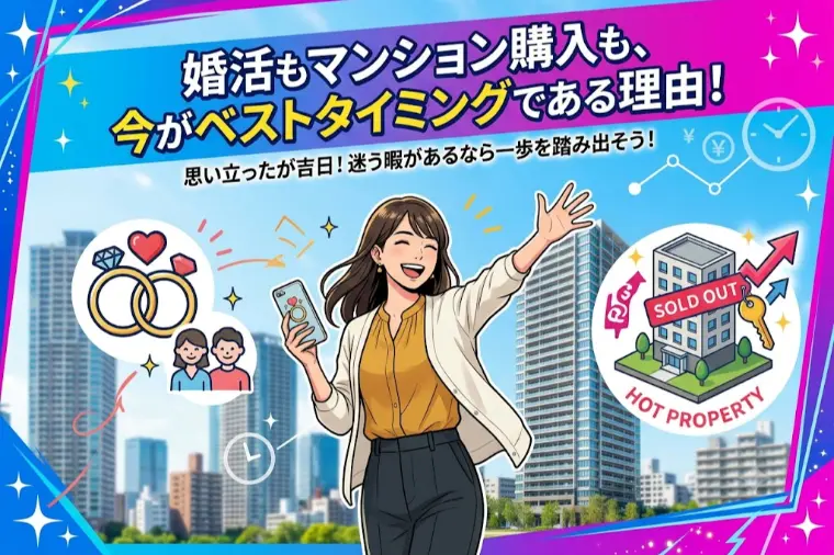 婚活もマンション購入も、今がベストタイミングである理由！