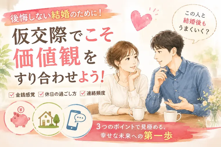 仮交際の価値観すり合わせ｜後悔しない見極め3選
