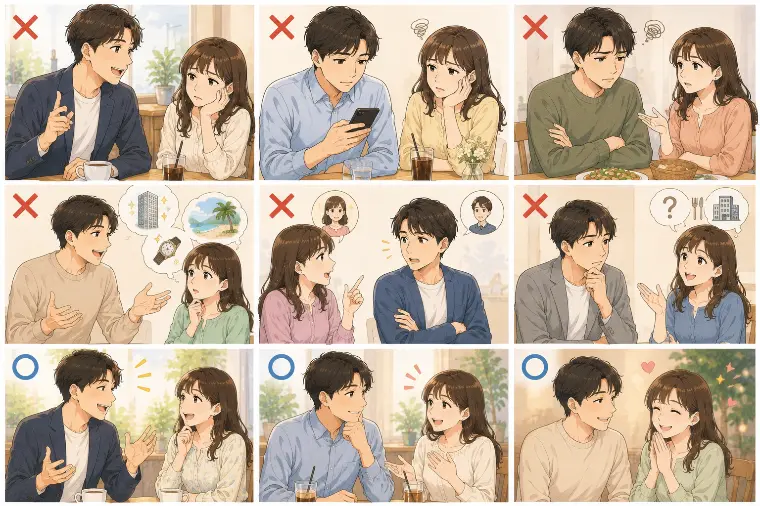 プレ交際で「また会いたい」が消えるNG行動