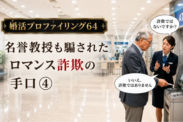 名誉教授も騙されたロマンス詐欺師の手口④【婚プロ64】
