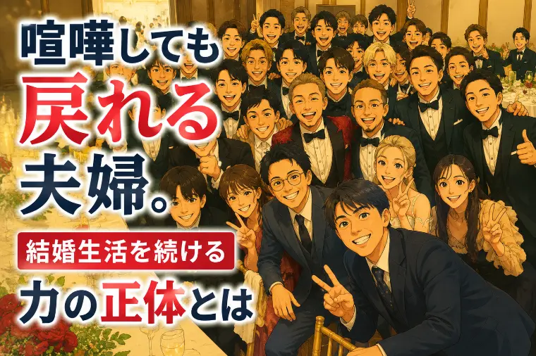 喧嘩しても戻れる夫婦。結婚生活を続ける力の正体とは