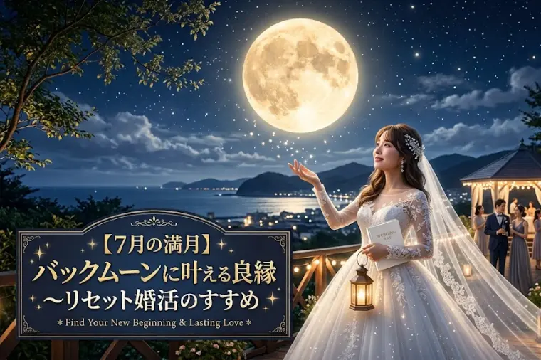 7月の満月バックムーンに叶える良縁～リセット婚活のすすめ