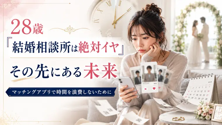 「結婚相談所には絶対に入らない」と思っている28歳女性へ