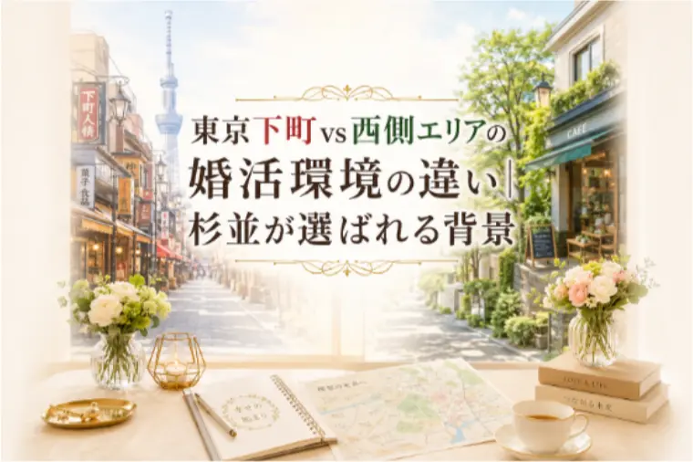 東京下町vs西側エリアの婚活環境の違い