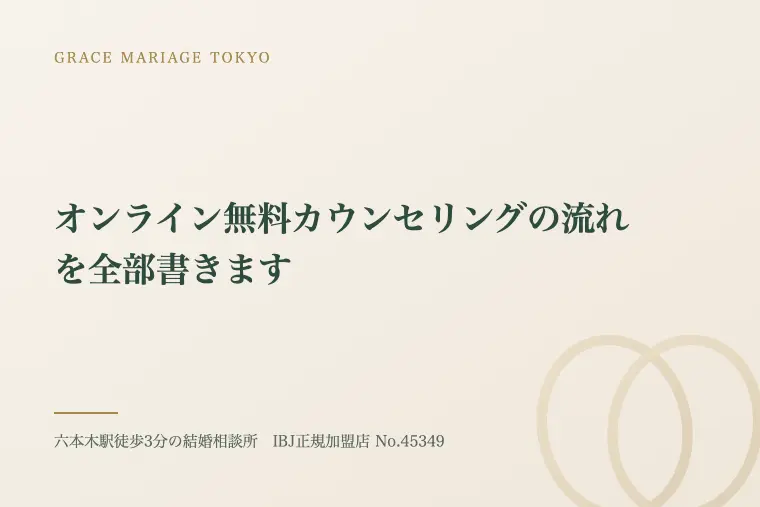 オンライン無料カウンセリングの流れを全部書きます