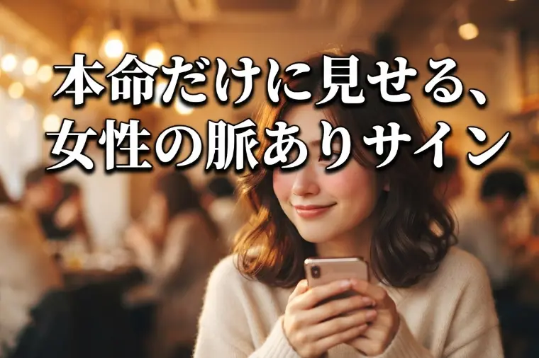 本命だけに見せる、女性の脈ありサインは？