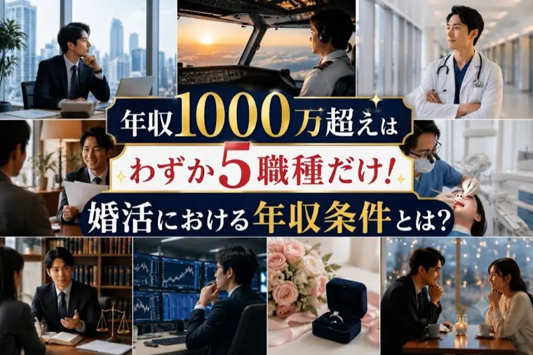 年収1000万は5職種だけ！婚活における年収条件とは