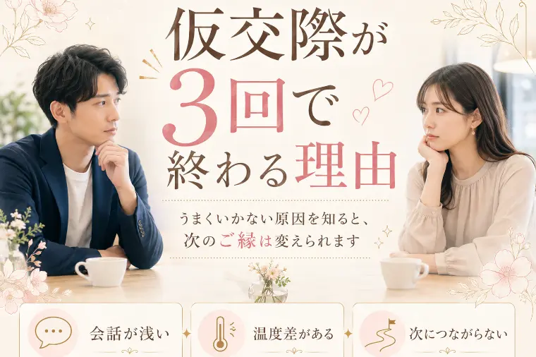 仮交際が３回目で終わる本当の理由