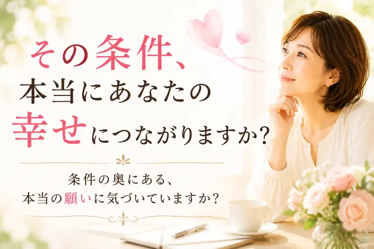 結婚の条件って？