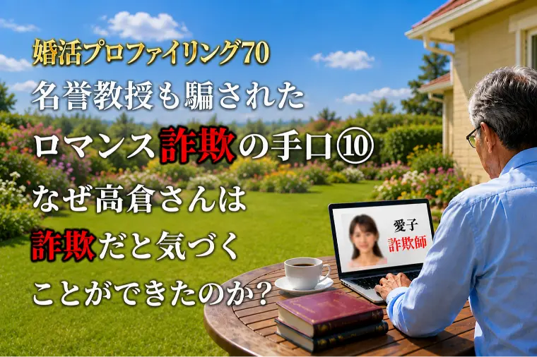 紅絲線（こうしせん）「ロマンス詐欺　愛子を検索したら詐欺師だった【婚プロ70】」-1