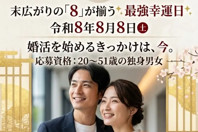 【末広がりの八並び】令和8年8月8日