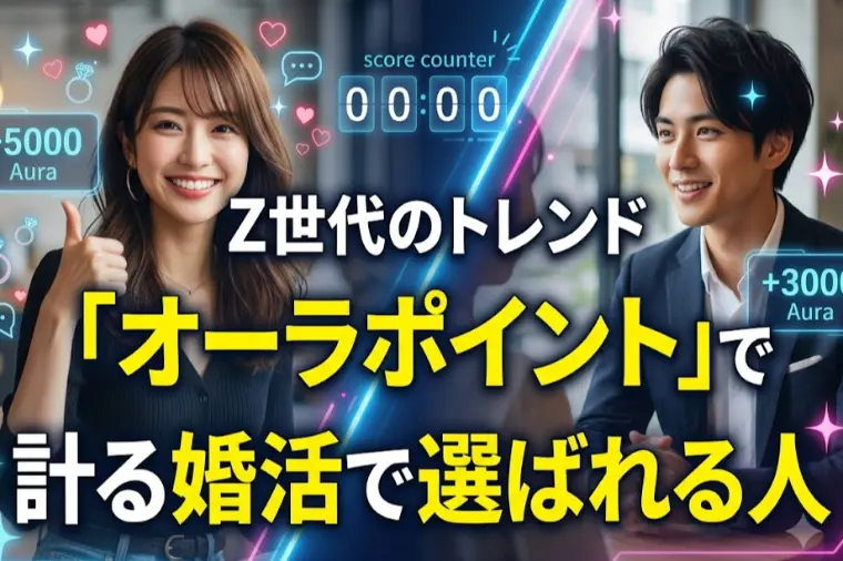 Z世代のトレンド「オーラポイント」で計る婚活で選ばれる人