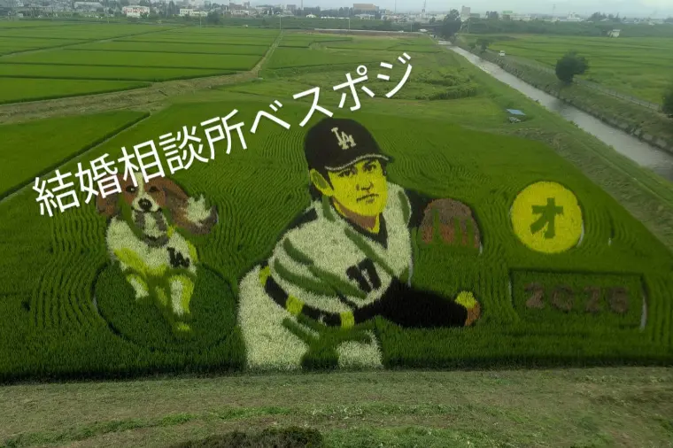 岩手から世界へ！大谷選手の田んぼアート