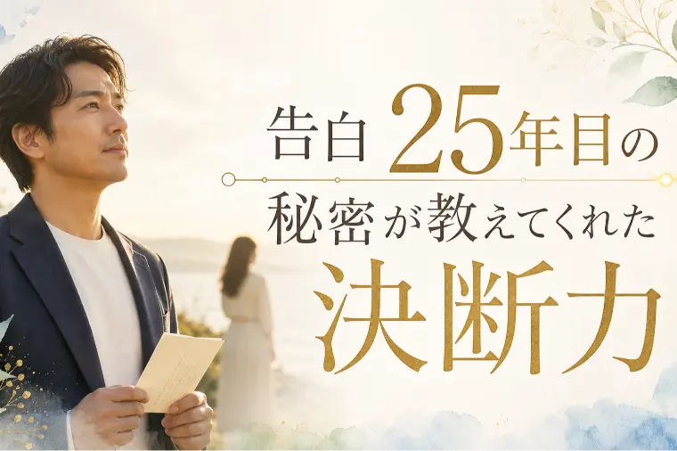 告白25年目の秘密が教えてくれた決断力