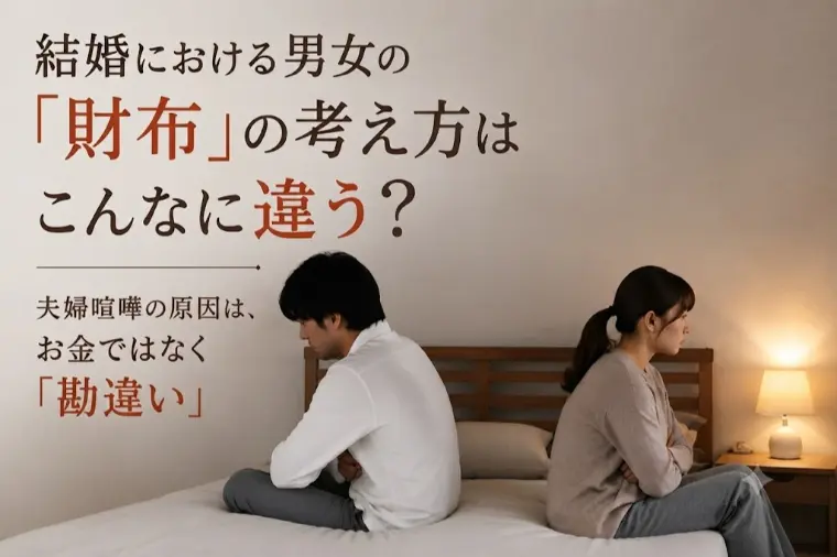 結婚における男女の「財布」の考え方はこんなに違う？