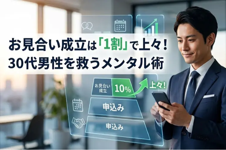 お見合い成立は「1割」で上々！30代男性を救うメンタル術