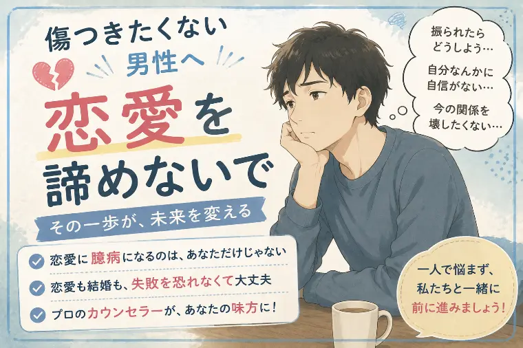 恋愛を諦めた？傷つきたくない男性が増えている現実