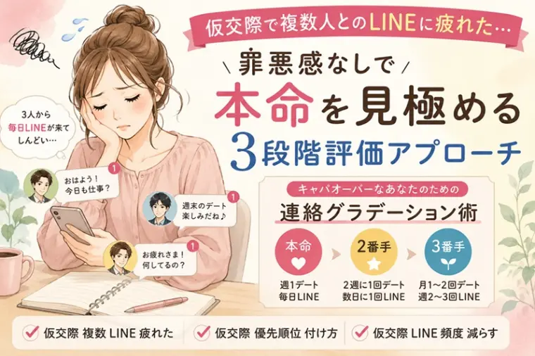 複数人とのLINE疲れ、迷わない婚活の進め方