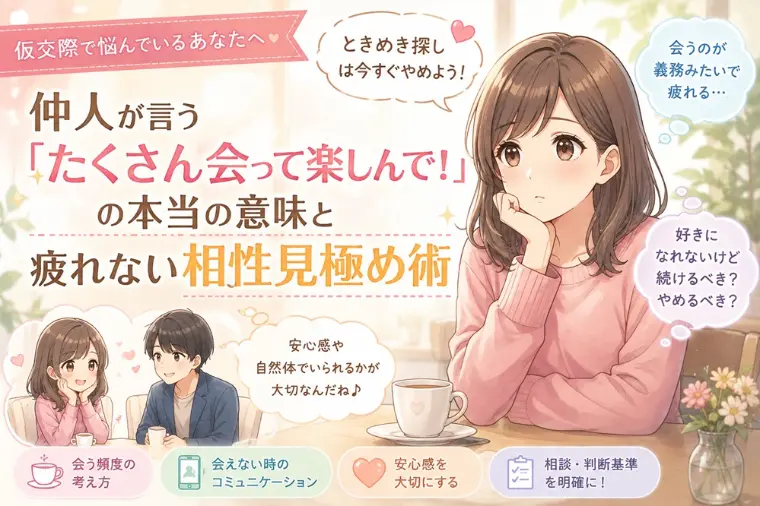 仮交際のお相手と「たくさん会って、楽しんで！」の真意