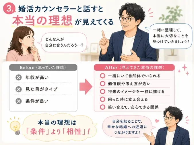 人生を変える結婚相談所 つむぐ「成婚する人ほど“条件表”を捨てている意外な理由」- 4