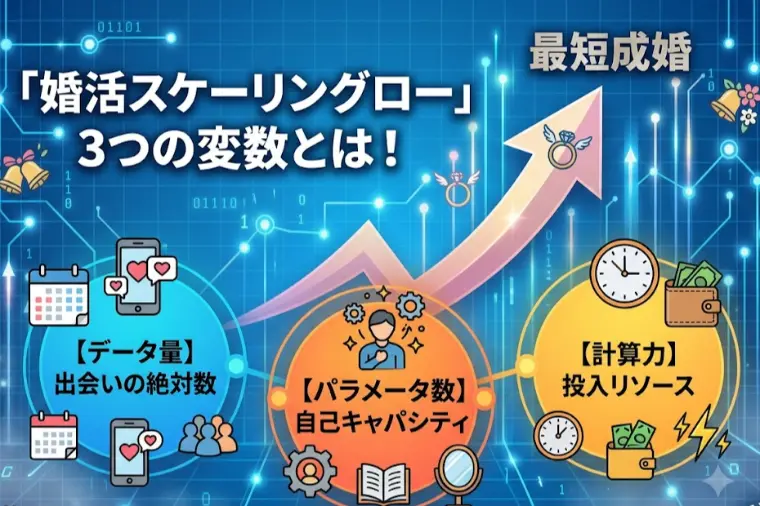 最短成婚を狙う「婚活スケーリングロー」3つの変数とは！