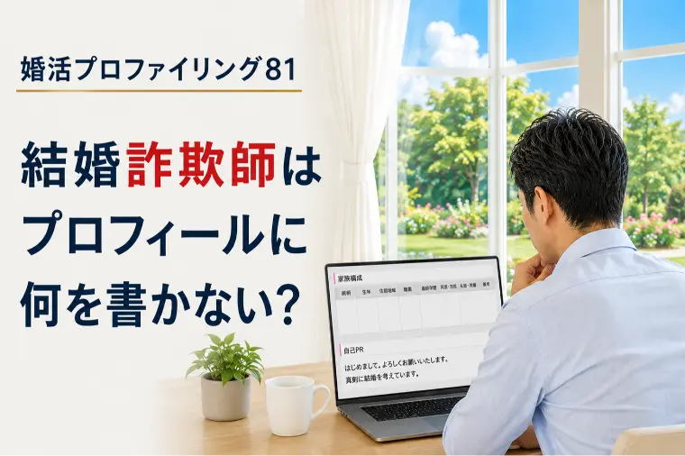 結婚詐欺師はプロフィールに何を書かない？【婚プロ81】