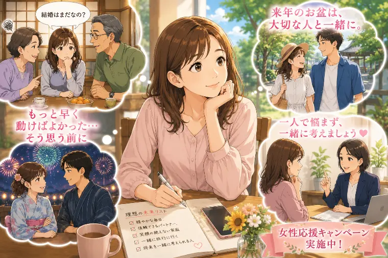 お盆明けは婚活を始める女性が一番増える時期。