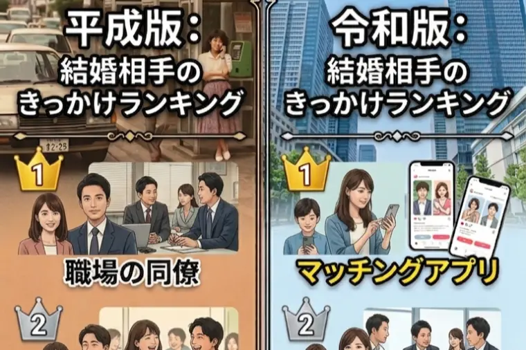 【平成VS令和】結婚相手の見つけ方