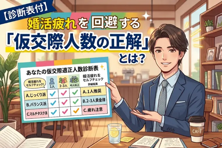 【診断表付】婚活疲れを回避する「仮交際人数の正解」とは？