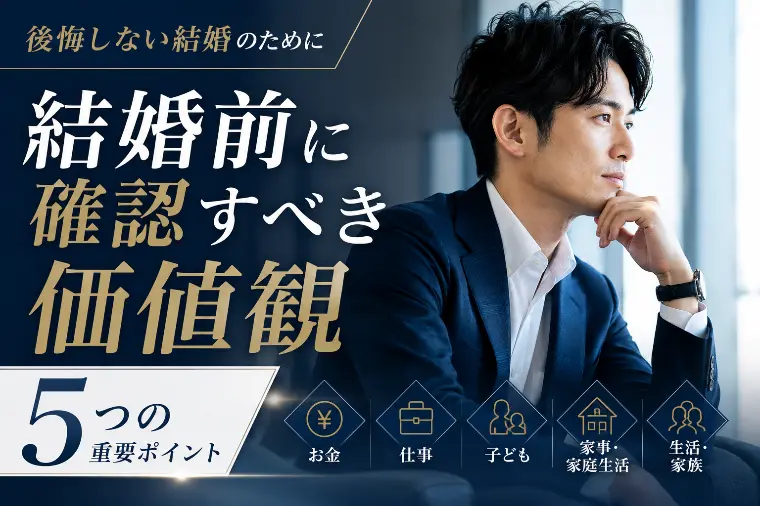 結婚前に確認すべき5つの価値観