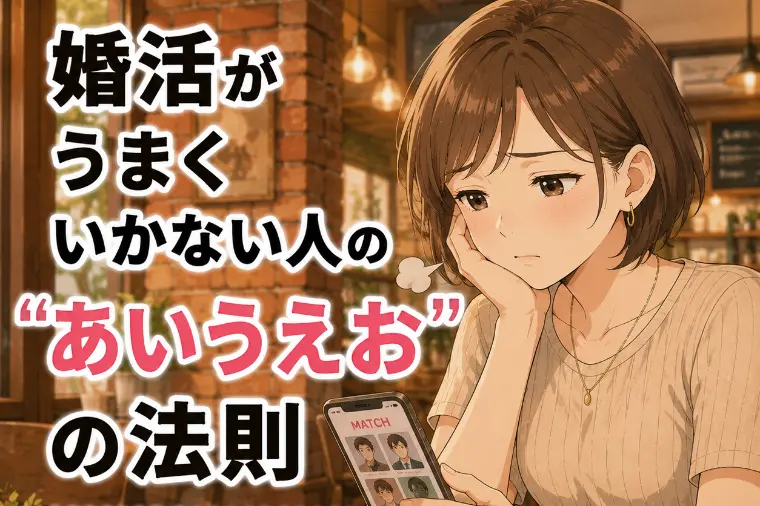 婚活迷子が無意識にやっている 「あいうえお」とは