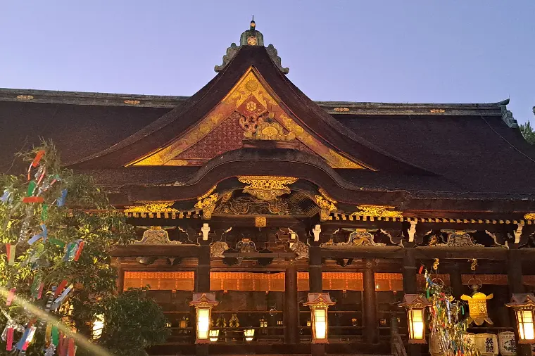 №1823　京都・北野天満宮の足つけ神事