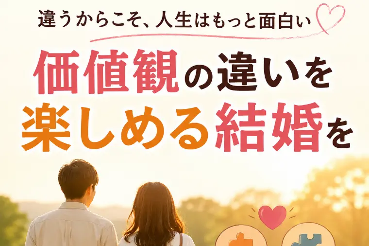 「価値観が合う人」と結婚するべき？ 幸せな結婚の考え方。