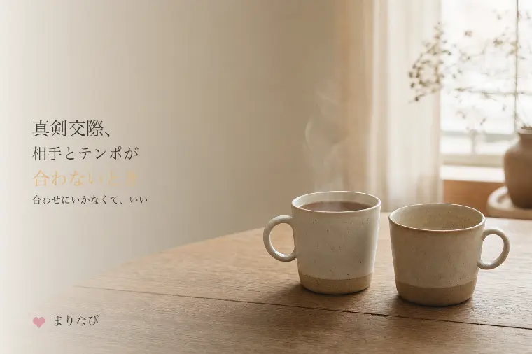 真剣交際、相手とテンポが合わないとき